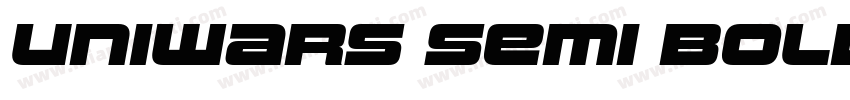 Uniwars Semi Bold字体转换